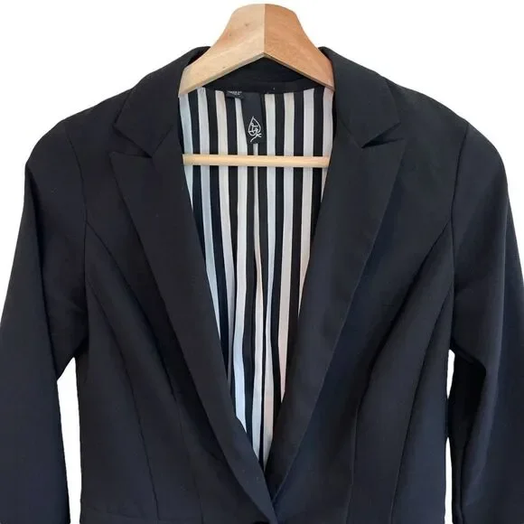 LBK Black One Button Blazer - Picture 2 of 6